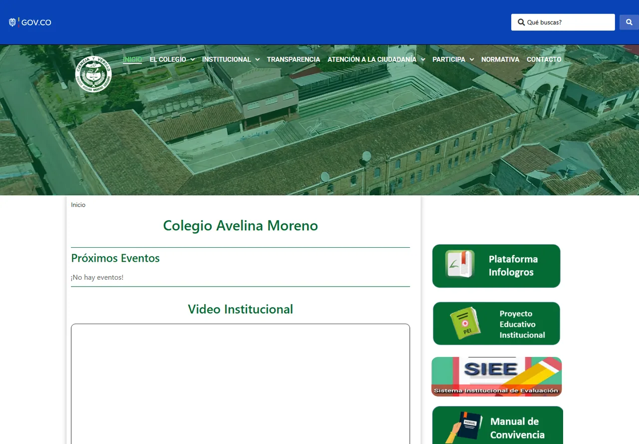 View of the Colegio Avelina Moreno project
